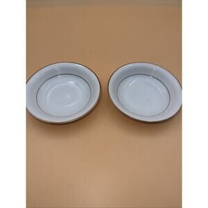 SET LOT OF 2 Noritake China #5930 "Dawn" 5.5” Dessert Bowls